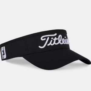 Titleist Tour Perormance Golf Visor Hat Cap - Black / White